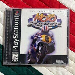 Moto Racer PS1 Black Label CIB SLUS-00409